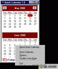 Quick Calendar screenshot